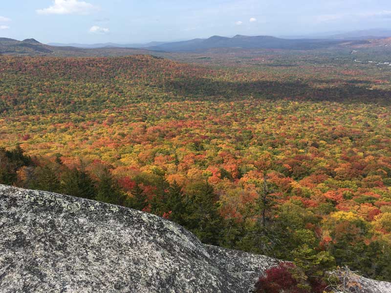 from sugarloaf summit in fall